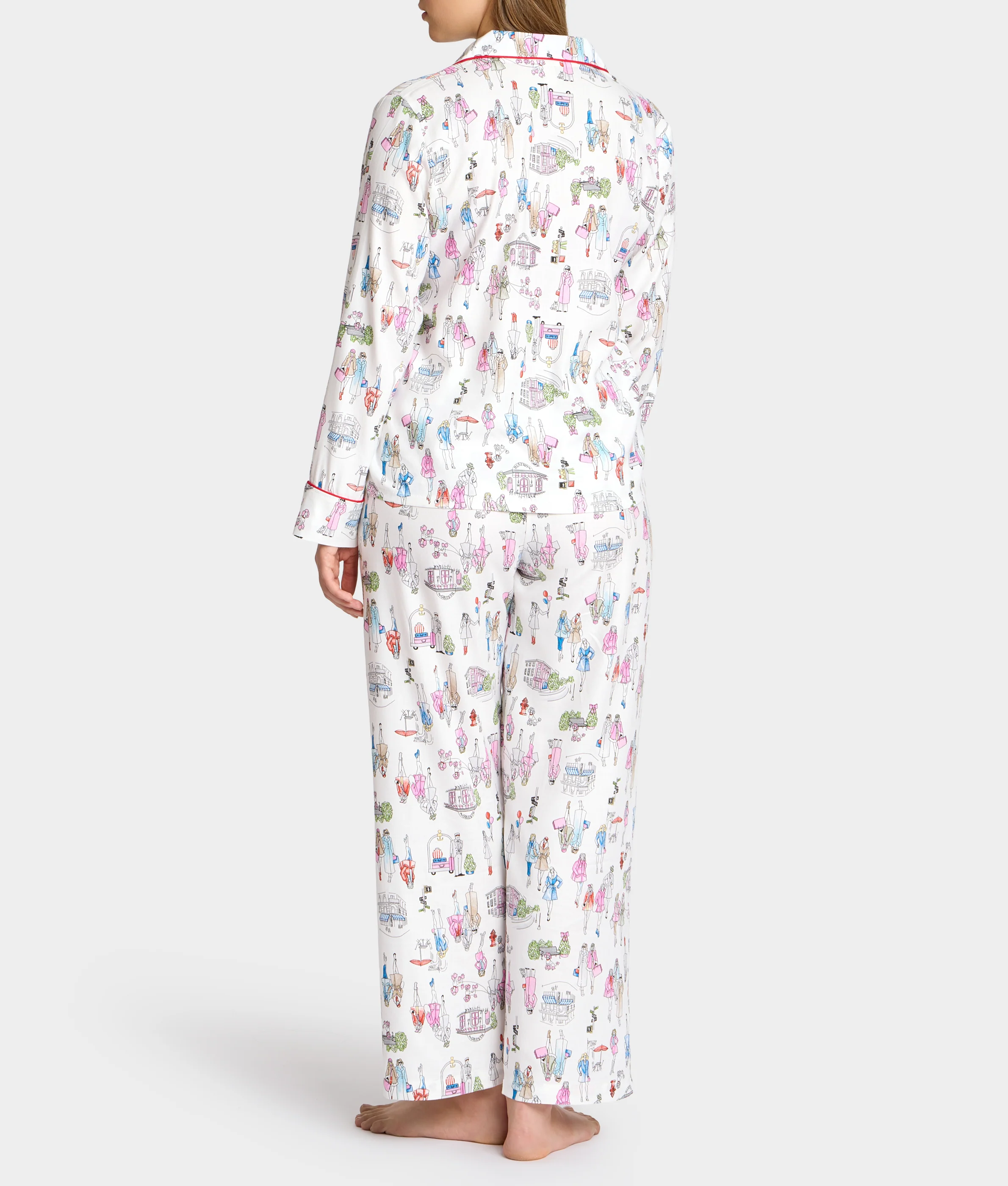 The Cozy Brushed Cotton Printed Pajama Set - Image 3