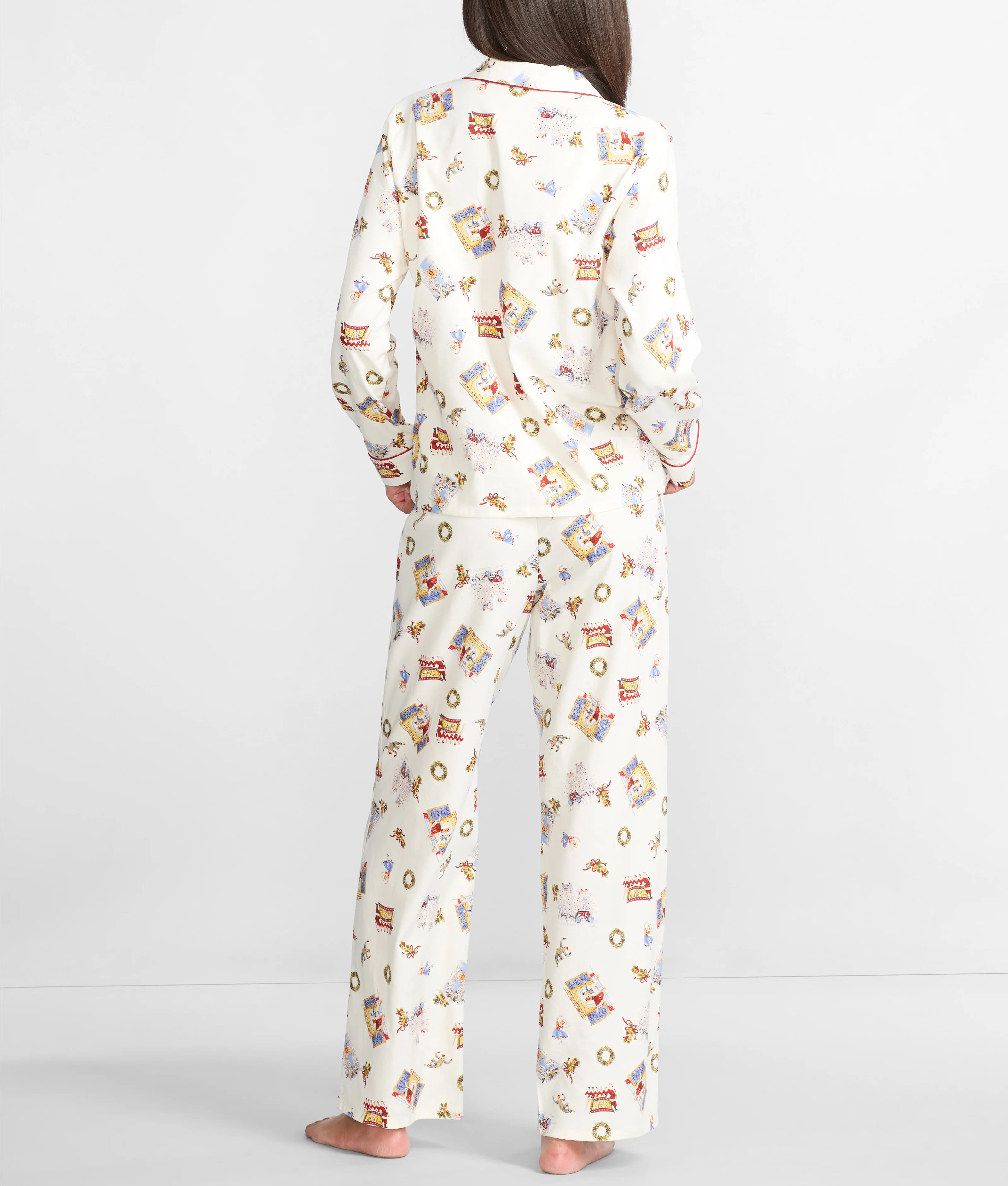 The Cozy Brushed Cotton Printed Pajama Set - Image 7
