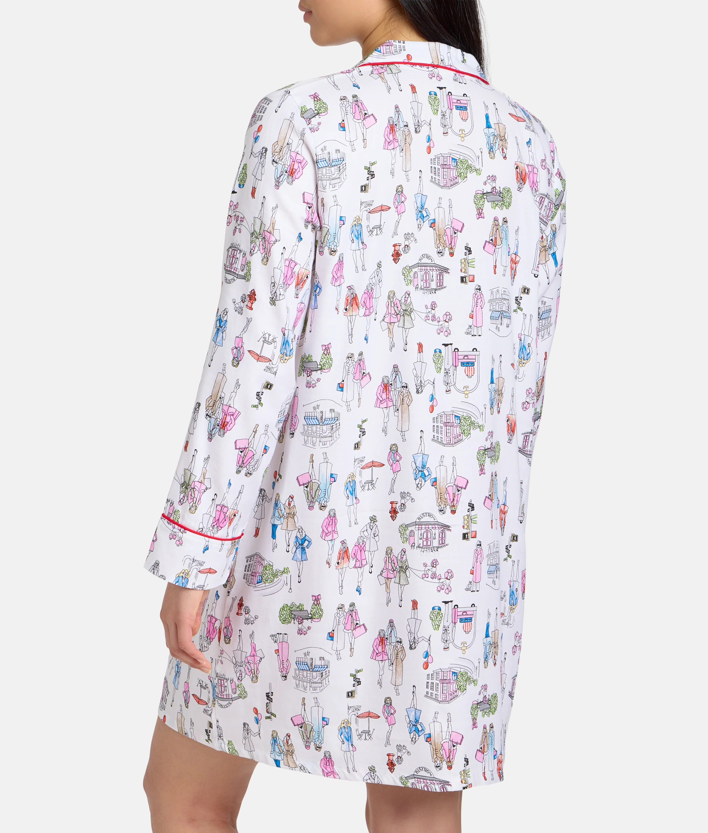 The Cozy Brushed Cotton Printed Sleep Shirt - Image 3