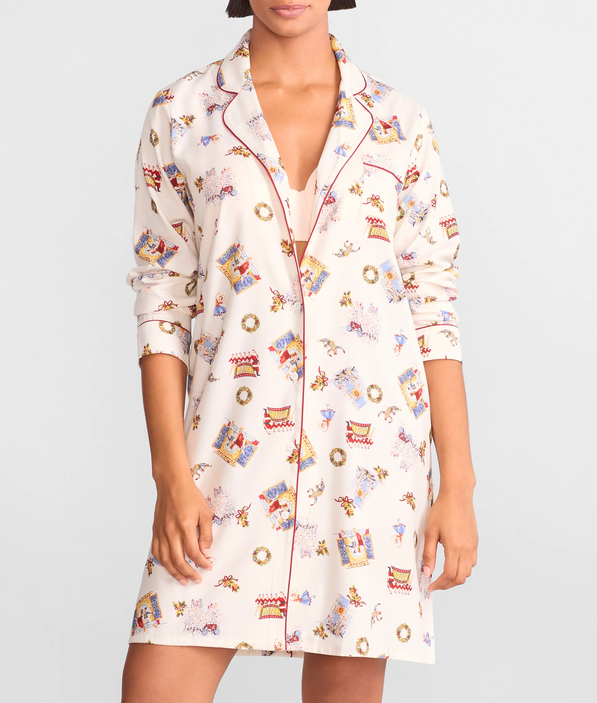 The Cozy Brushed Cotton Printed Sleep Shirt - Image 6