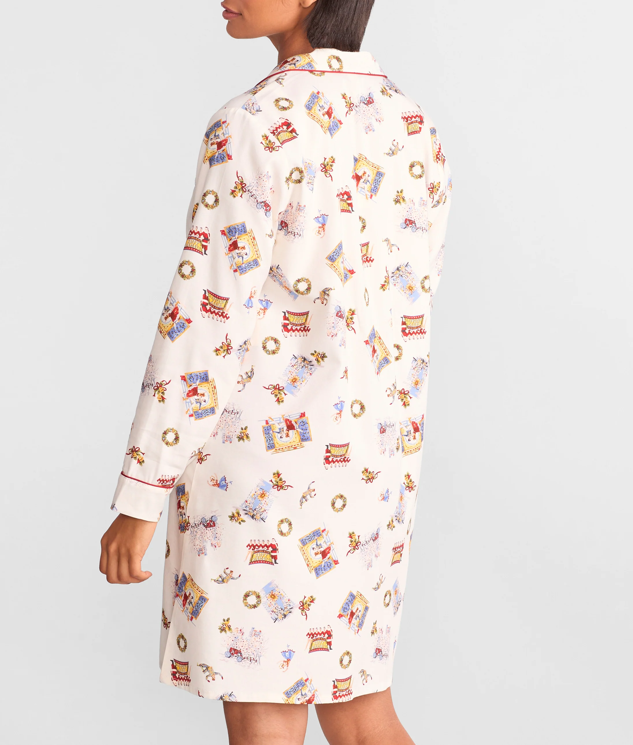 The Cozy Brushed Cotton Printed Sleep Shirt - Image 7