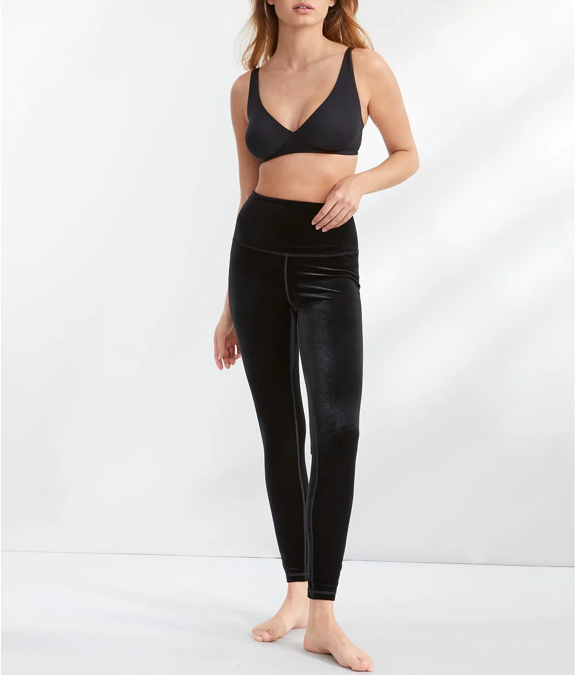 The Velvet High-Waist Leggings - Image 2