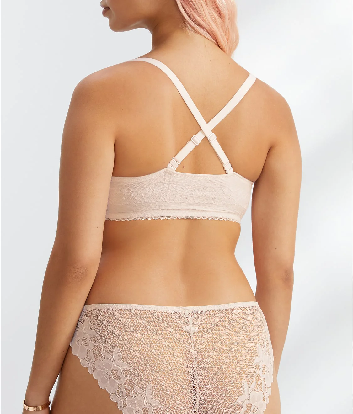 The Wire-Free Front-Close Bra with Lace - Image 6