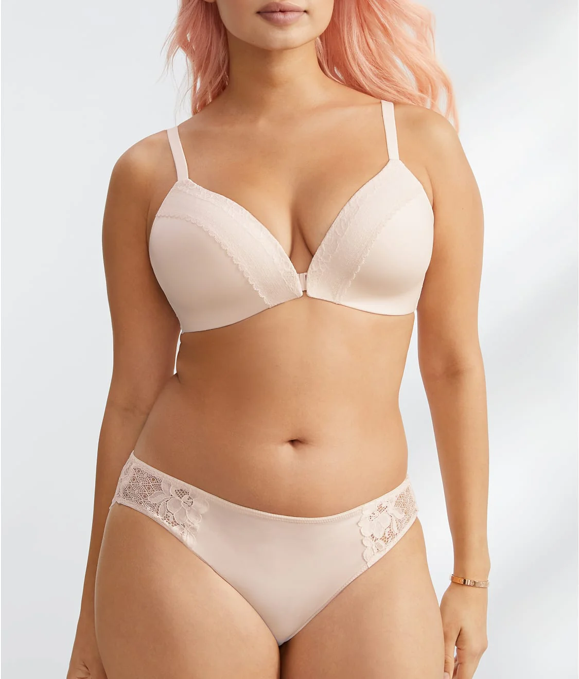 The Wire-Free Front-Close Bra with Lace - Image 8