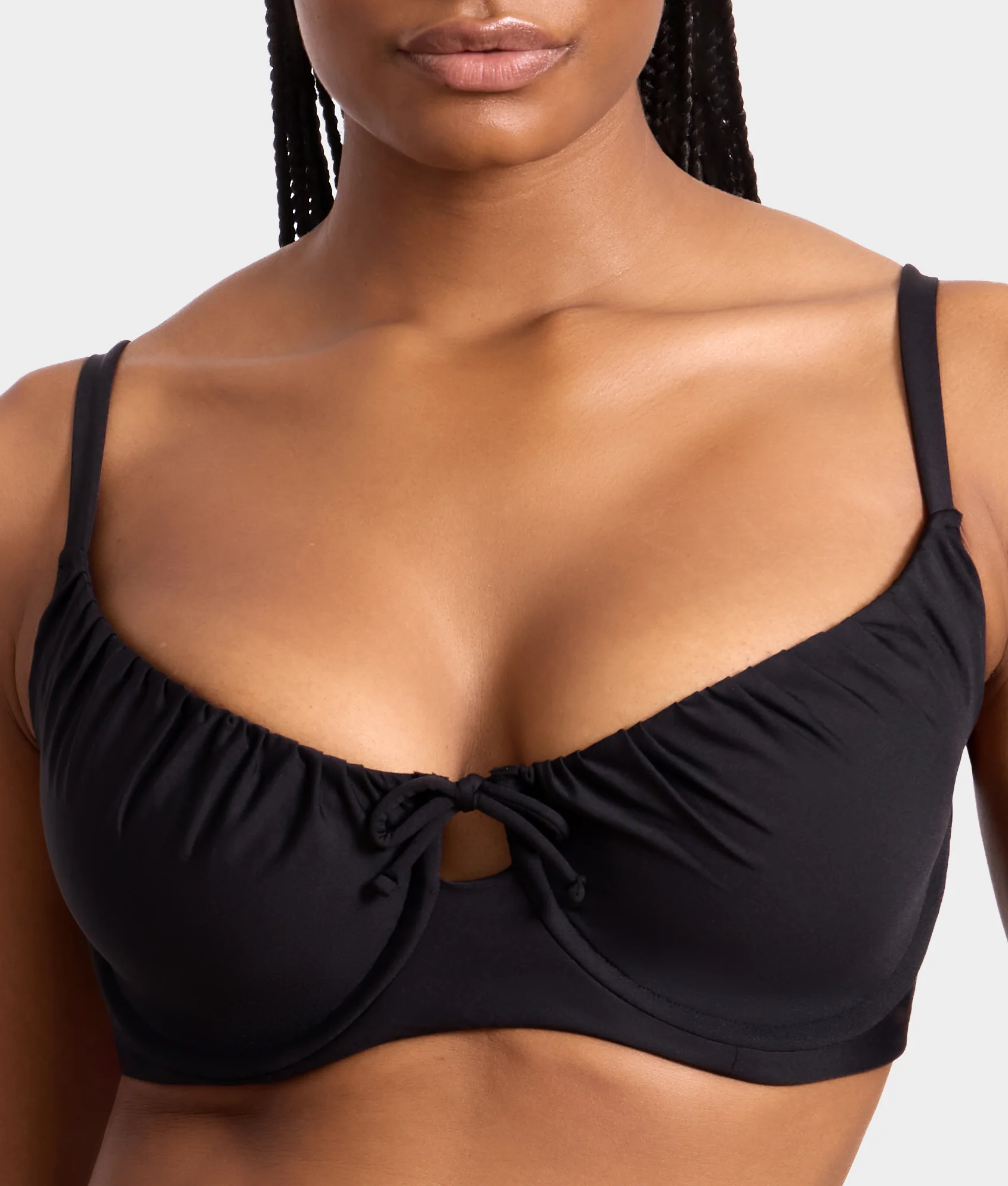 Adjustable Shirring Underwire Bikini Top - Image 12