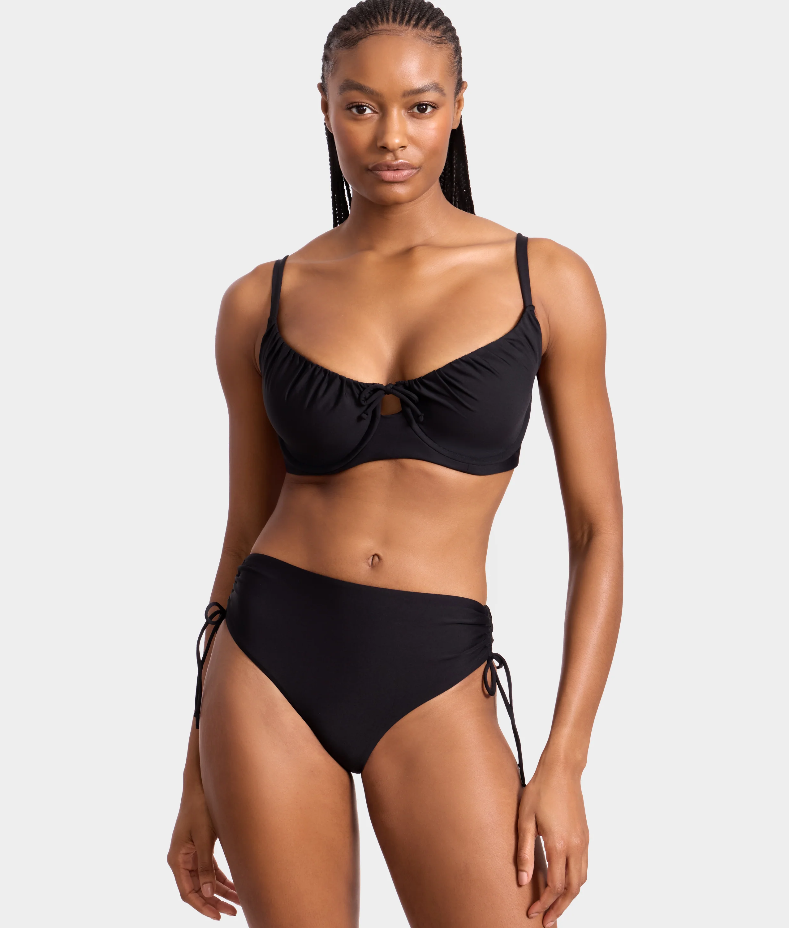 Adjustable Shirring Underwire Bikini Top - Image 8