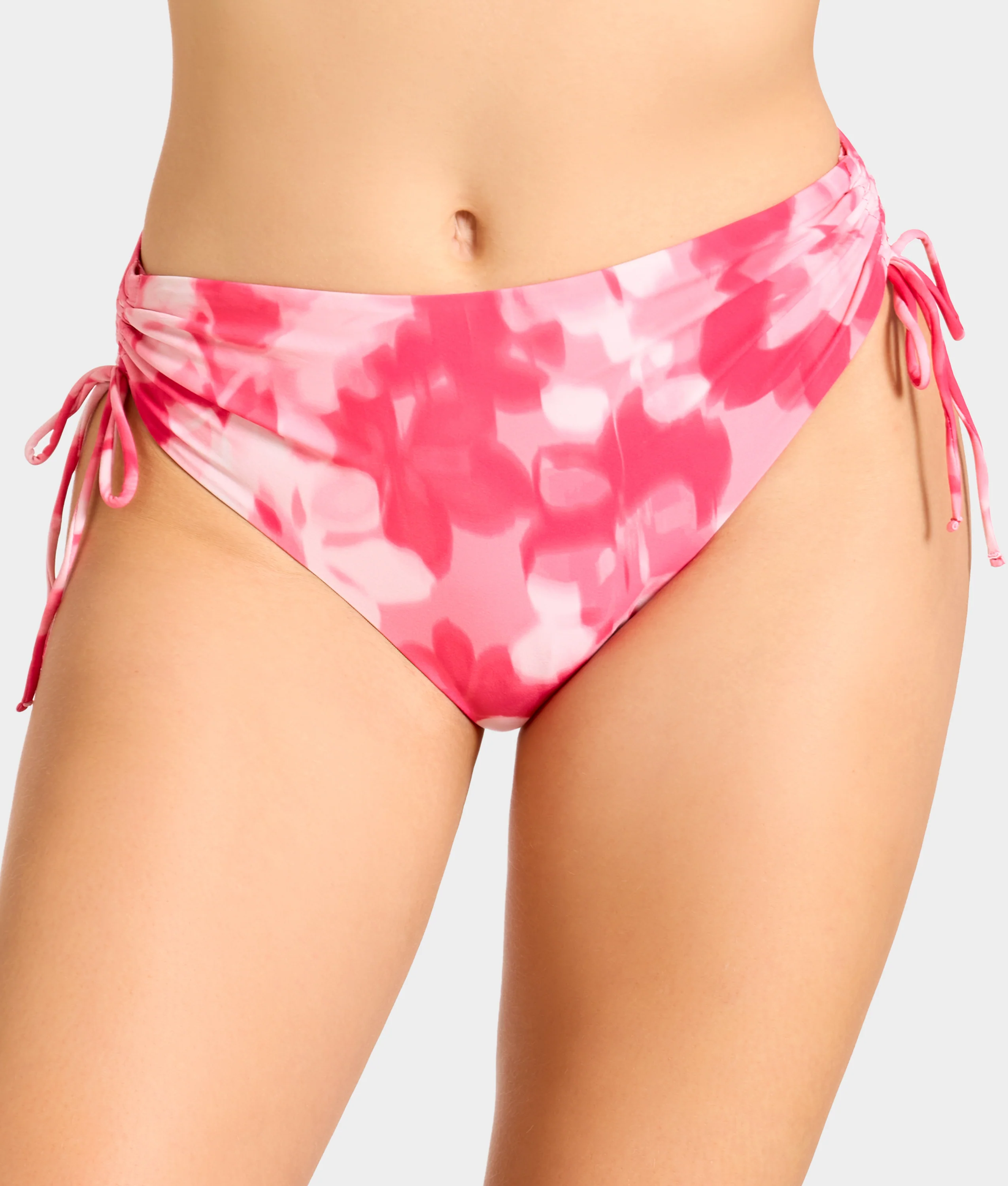 Adjustable Side Shirring High-Waist Bikini Bottom - Image 15