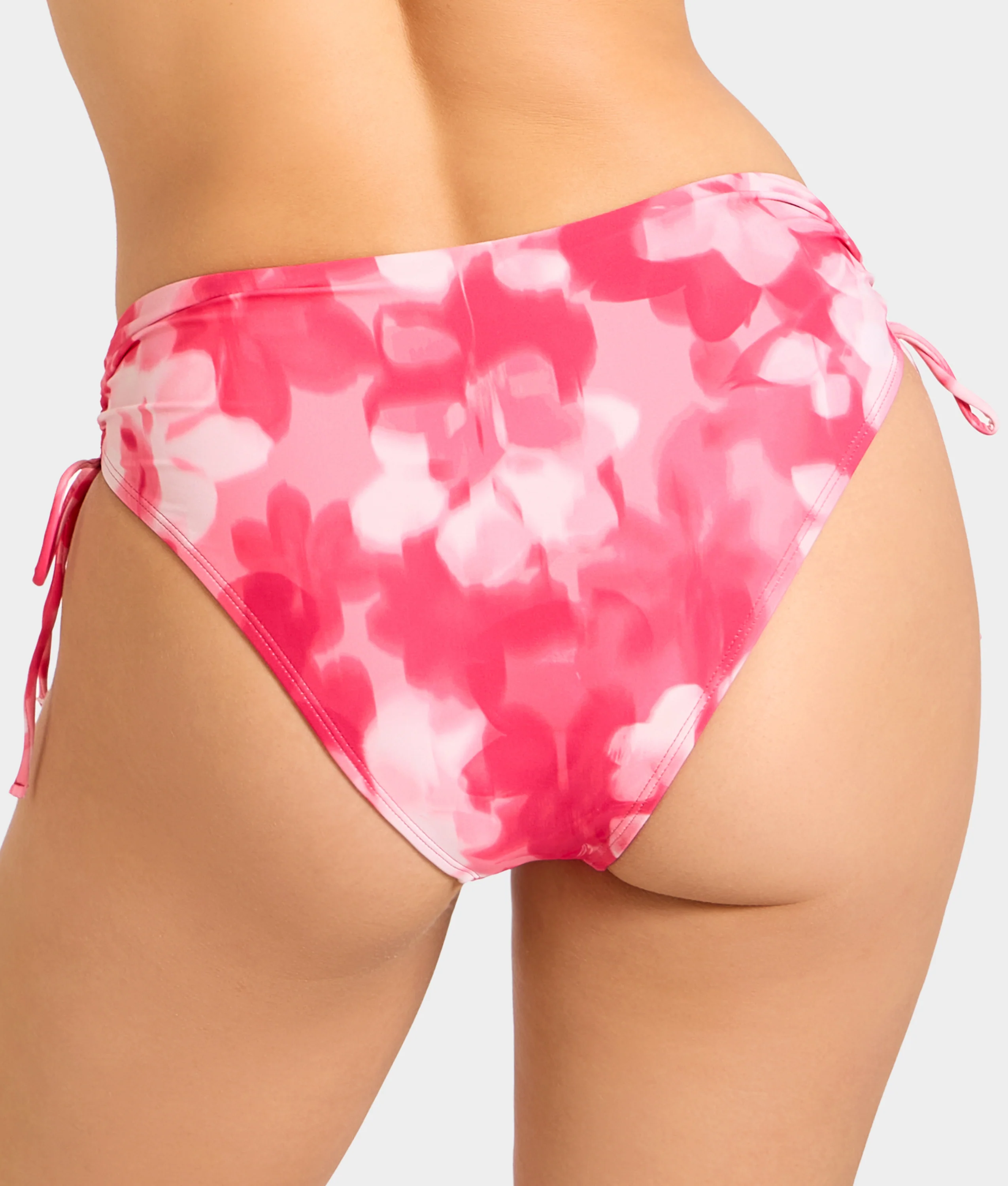 Adjustable Side Shirring High-Waist Bikini Bottom - Image 16
