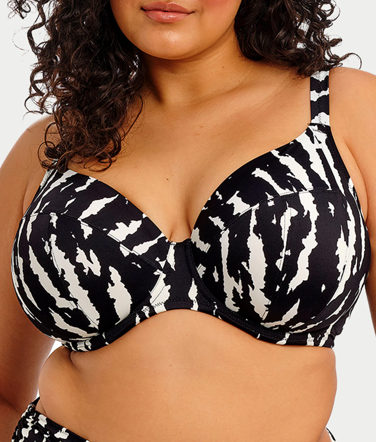 Plus Size Echo Shell Plunge Bikini Top - Image 4