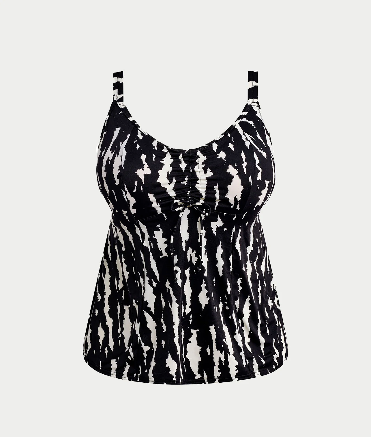 Plus Size Echo Shell Wire-Free Tankini Top - Image 4