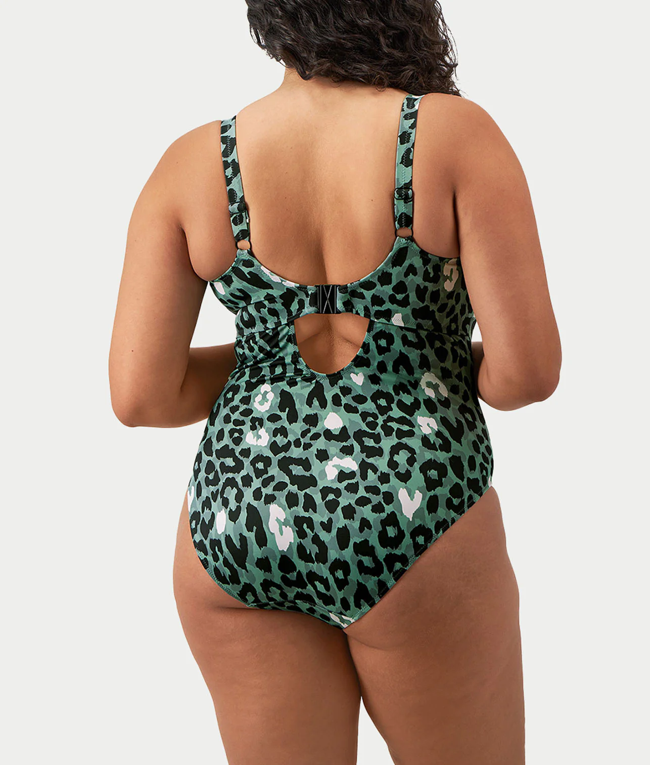 Plus Size Jungle Bay Plunge One-Piece - Image 2