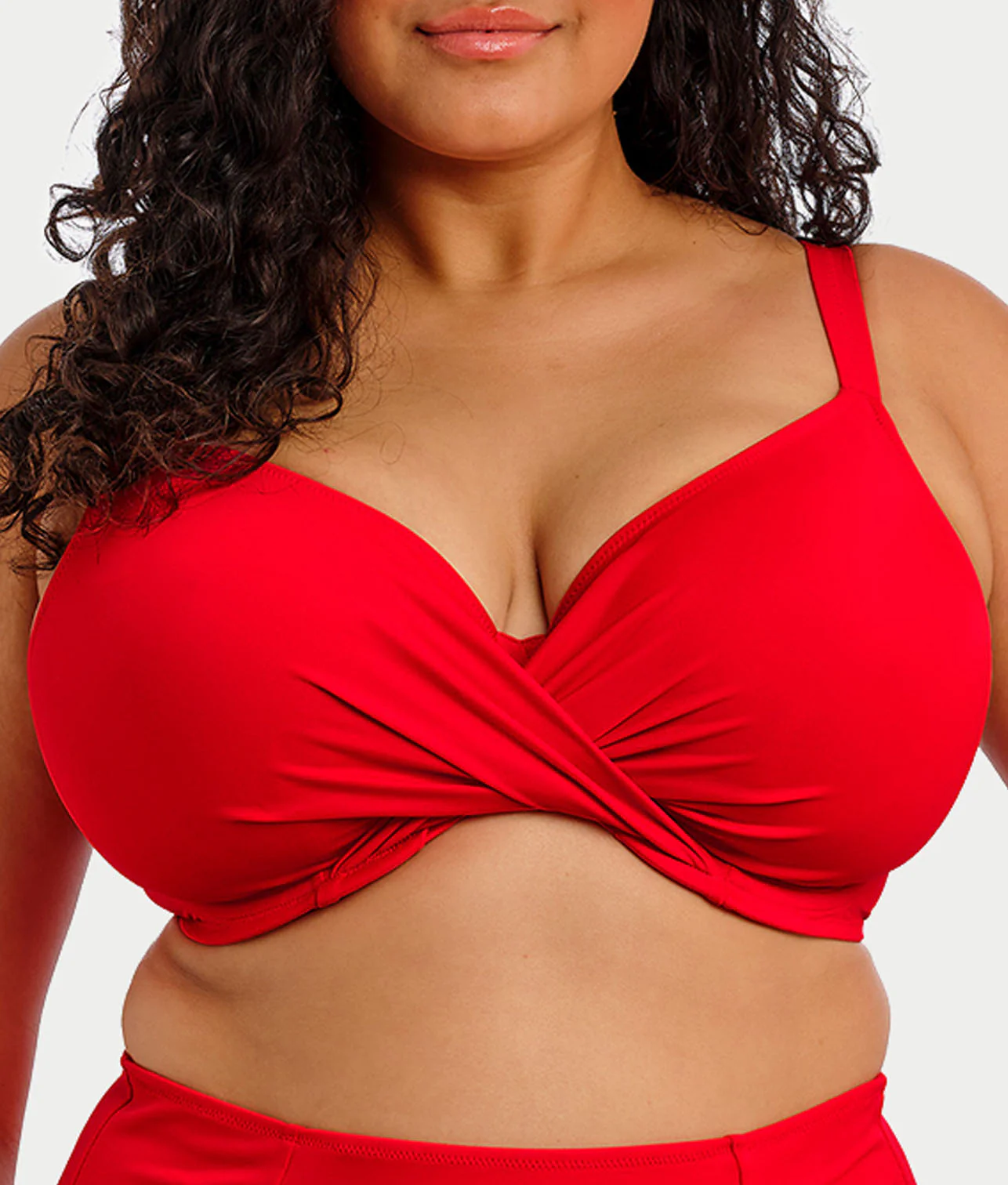 Plus Size Plain Sailing Twist Bikini Top - Image 4