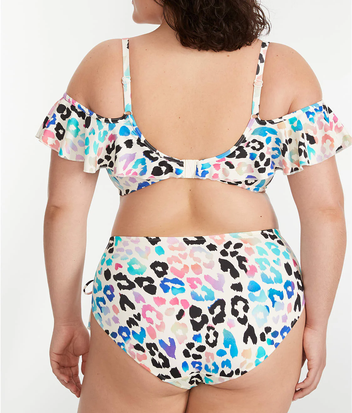 Plus Size Party Bay Ruffle Underwire Bikini Top - Image 2