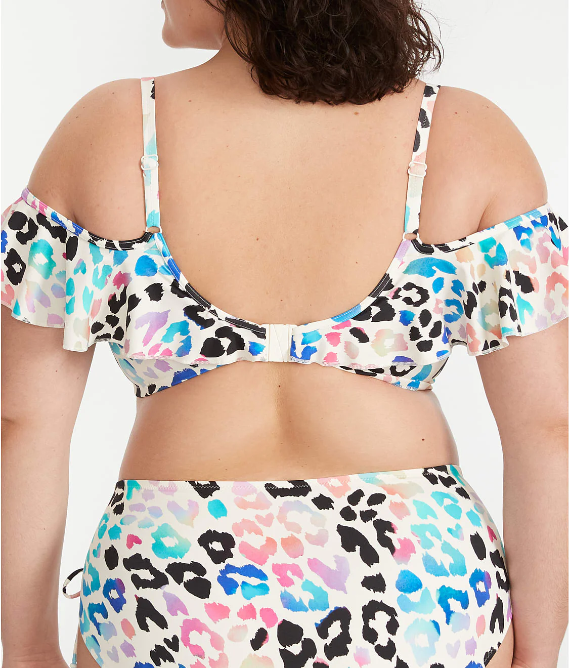 Plus Size Party Bay Ruffle Underwire Bikini Top - Image 5