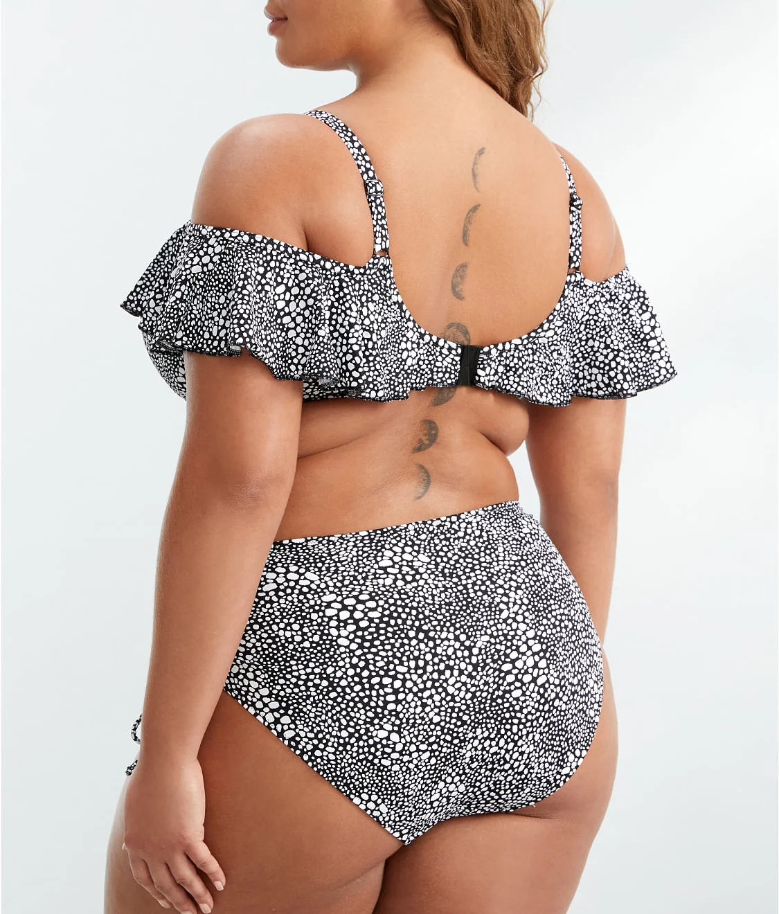Plus Size Pebble Cove Ruffle Underwire Bikini Top - Image 2