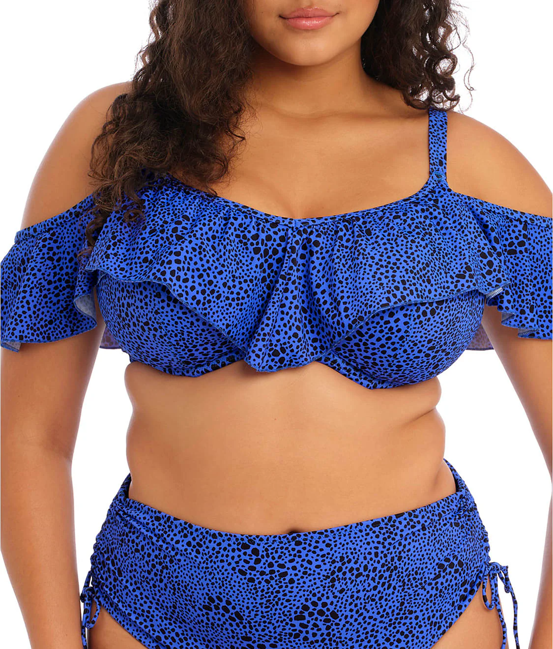 Plus Size Pebble Cove Ruffle Underwire Bikini Top - Image 7