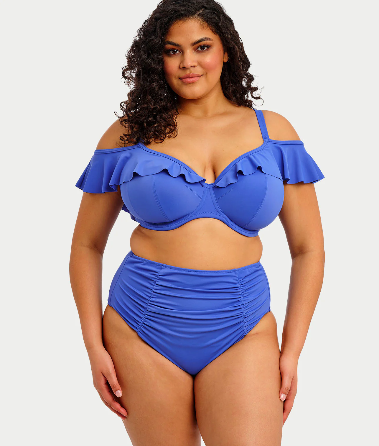 Plus Size Plain Sailing Bardot Bikini Top - Image 10