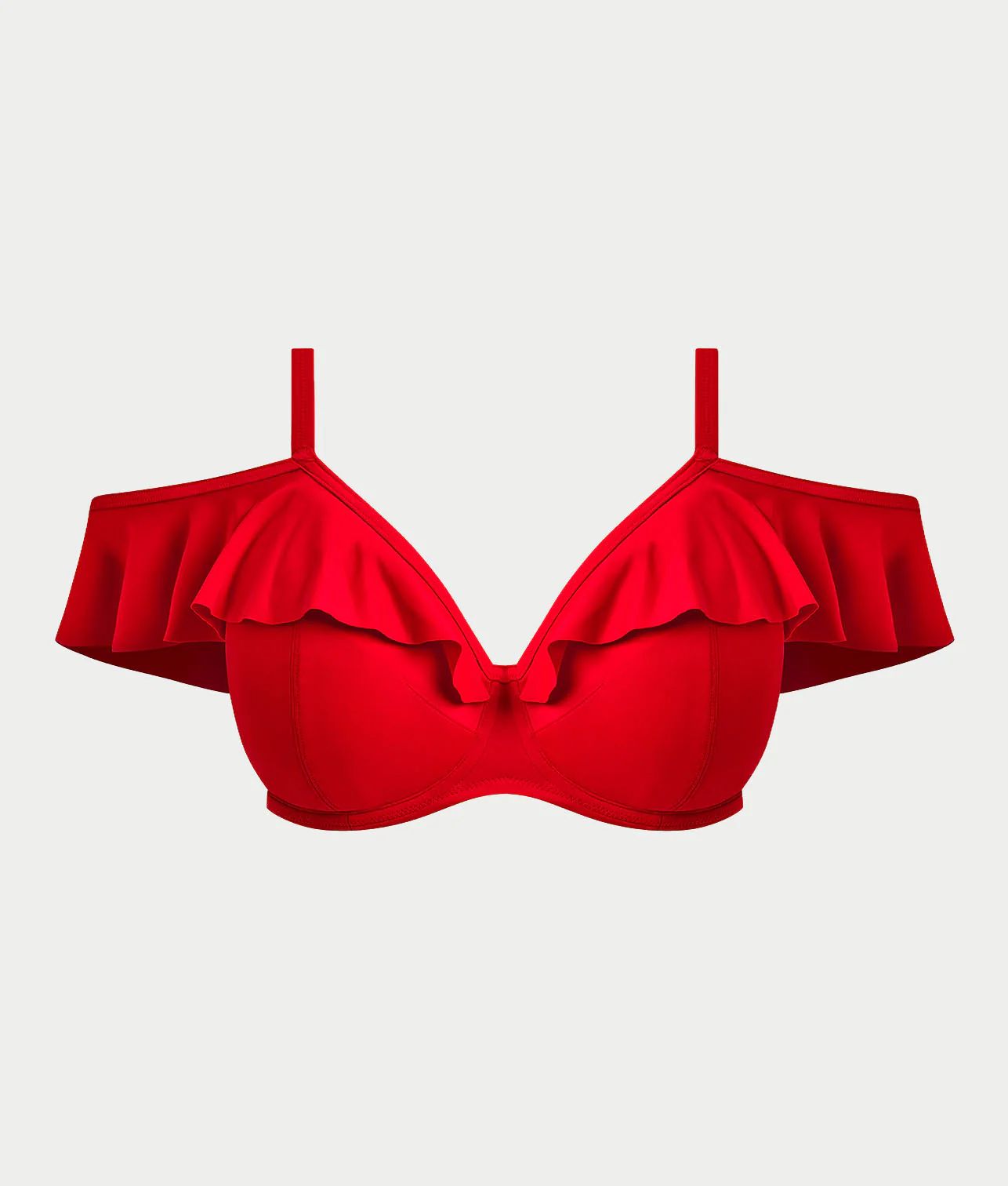 Plus Size Plain Sailing Bardot Bikini Top - Image 3