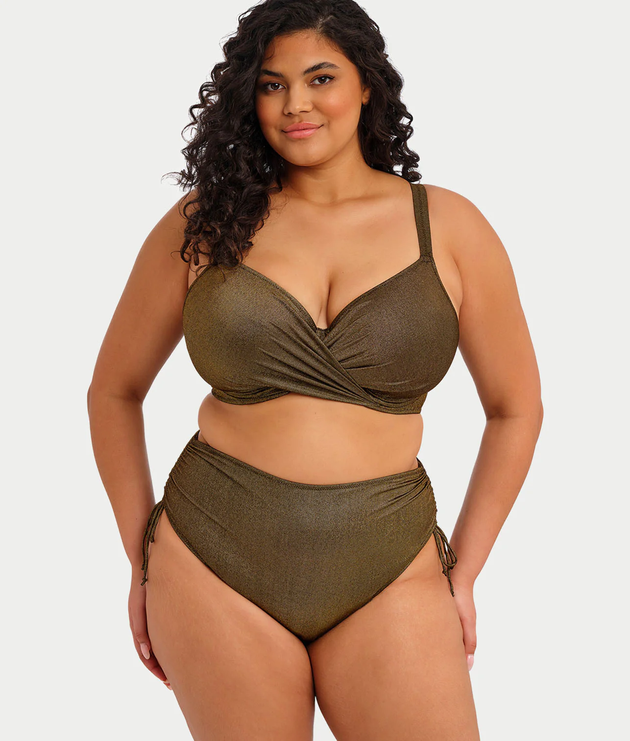 Plus Size Sunset Shimmer Adjustable Bikini Bottom