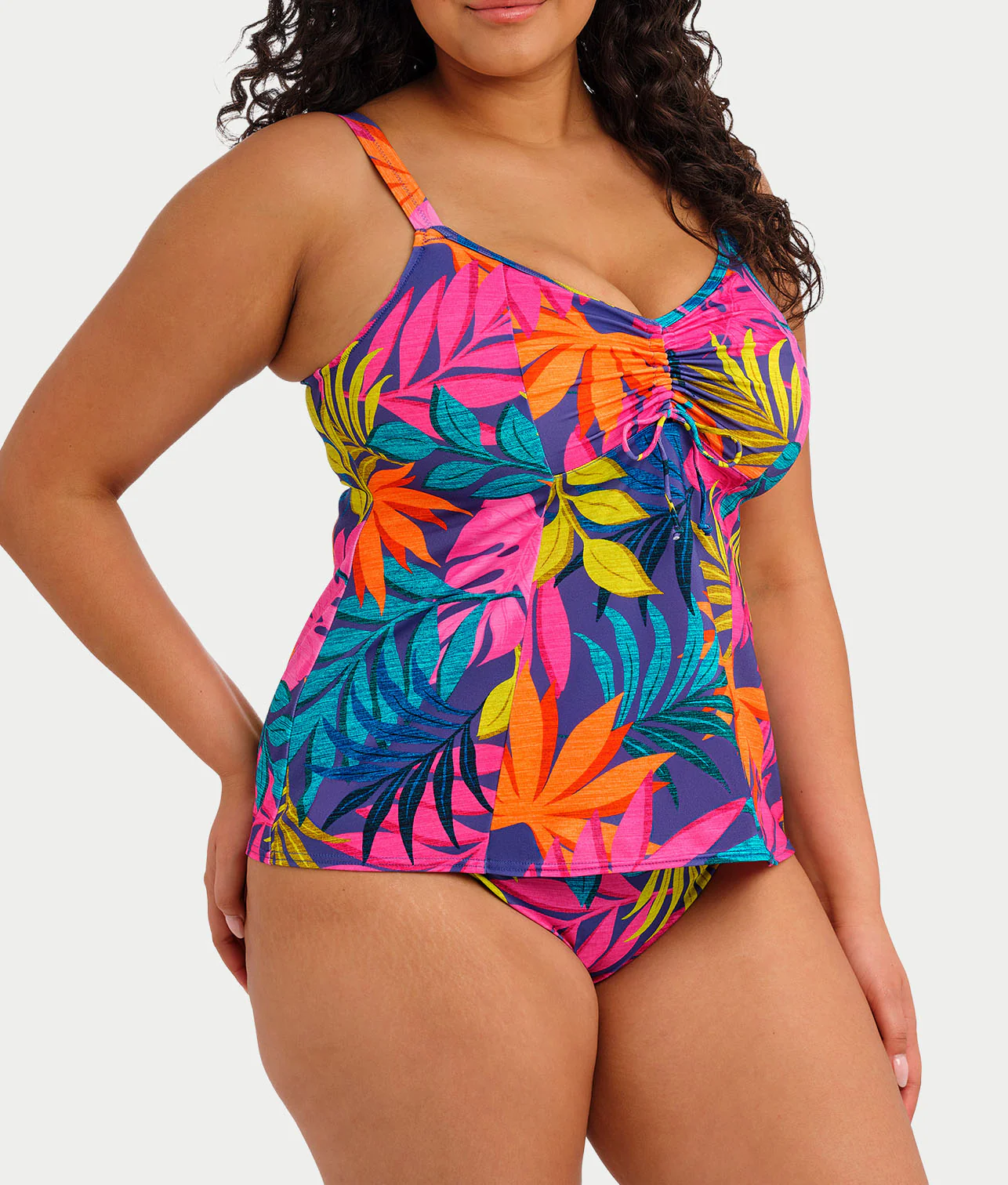 Plus Size Porto Rafti Wire-Free Tankini Top - Image 3