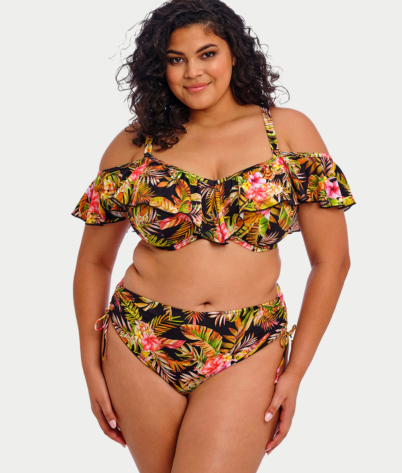 Plus Size Tiger Valley Adjustable Bikini Bottom