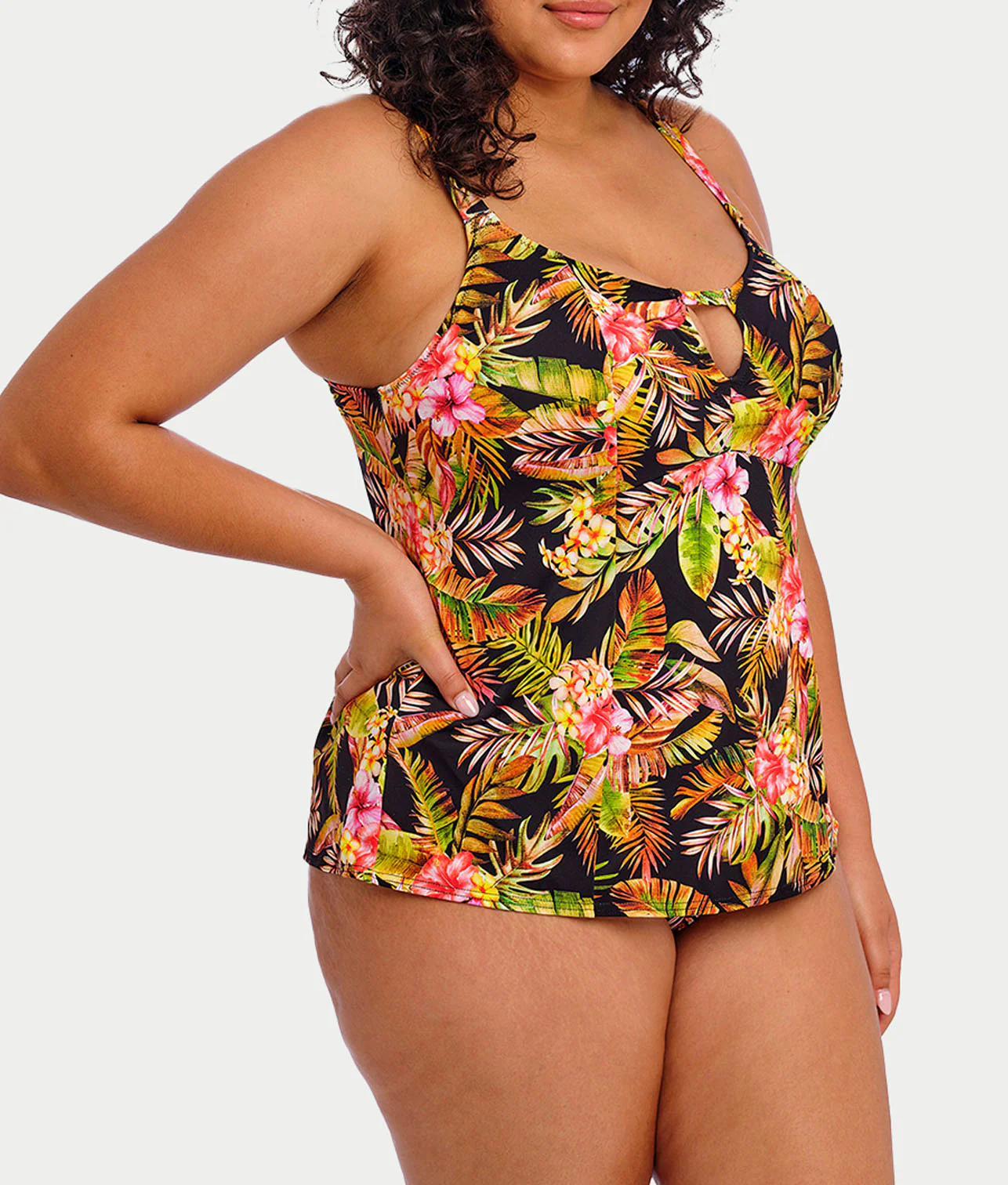 Plus Size Tiger Valley Tankini Top - Image 3