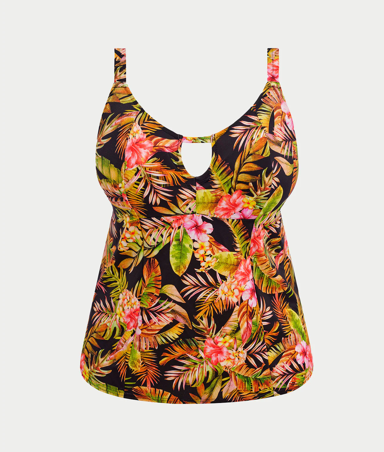 Plus Size Tiger Valley Tankini Top - Image 4