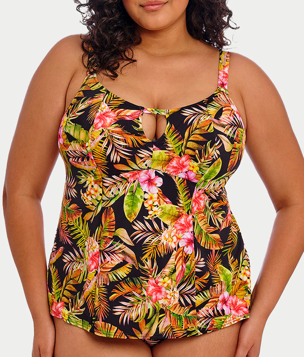 Plus Size Tiger Valley Tankini Top - Image 5