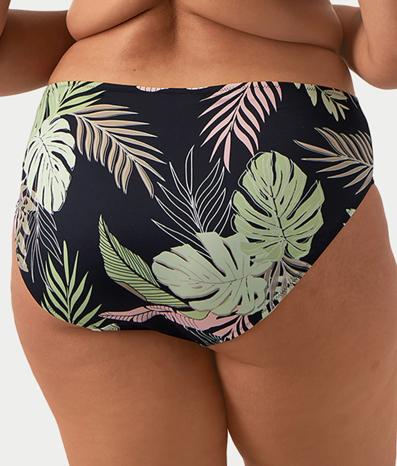 Plus Size Tropical Retreat Mid-Rise Bikini Bottom - Image 4