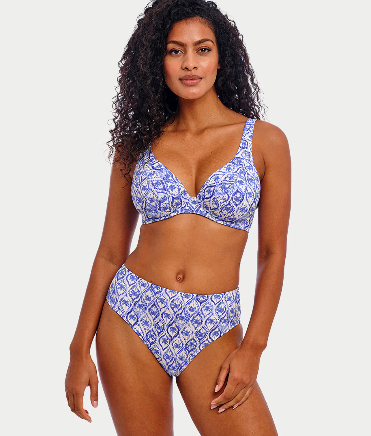 Ocean Breeze High Apex Bikini Top