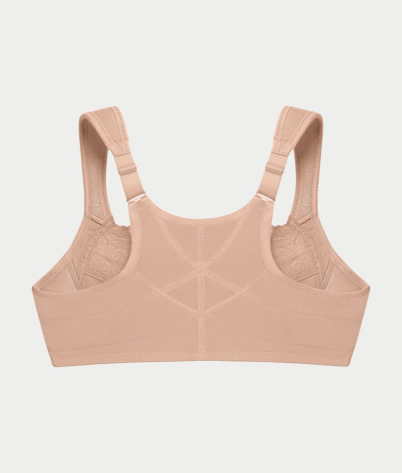 WonderWire Front-Close Posture Back Lace Bra - Image 5