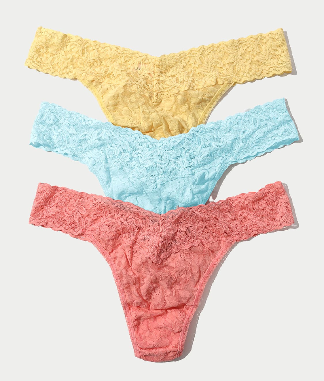 Signature Lace Original Rise Thong Fashion 3-Pack - Image 11