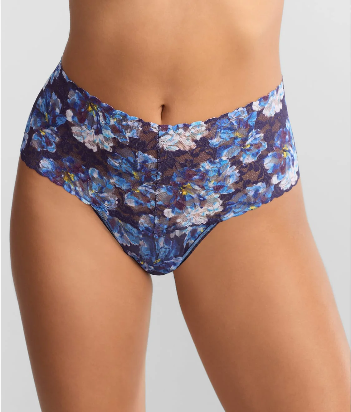 Signature Lace Printed Retro Thong - Image 11