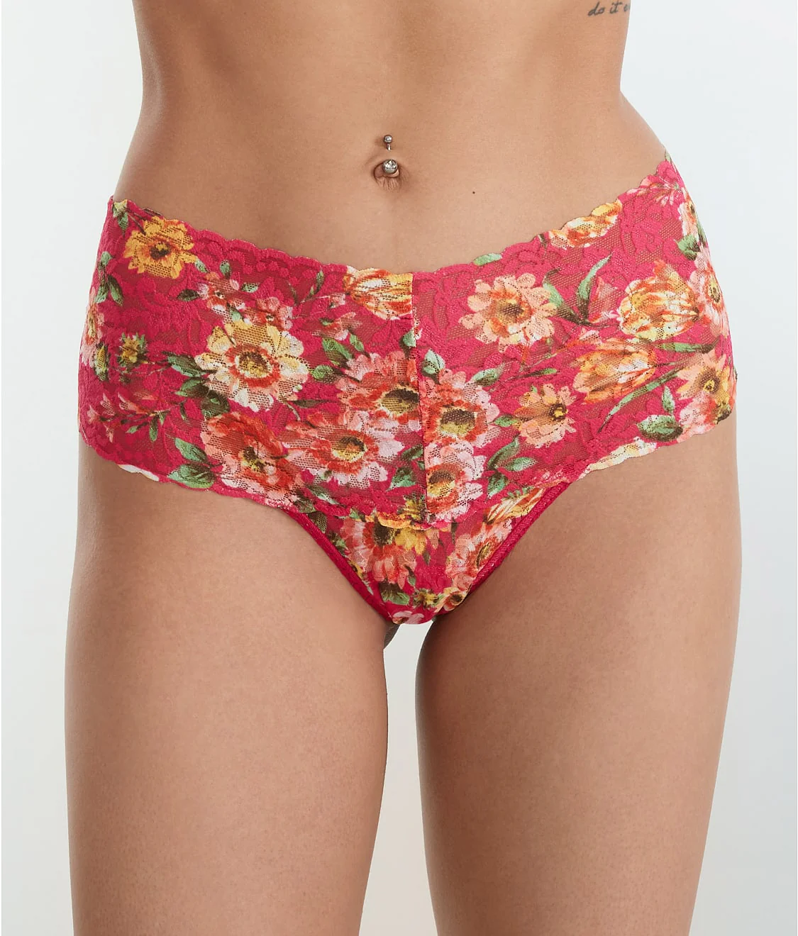 Signature Lace Printed Retro Thong - Image 23