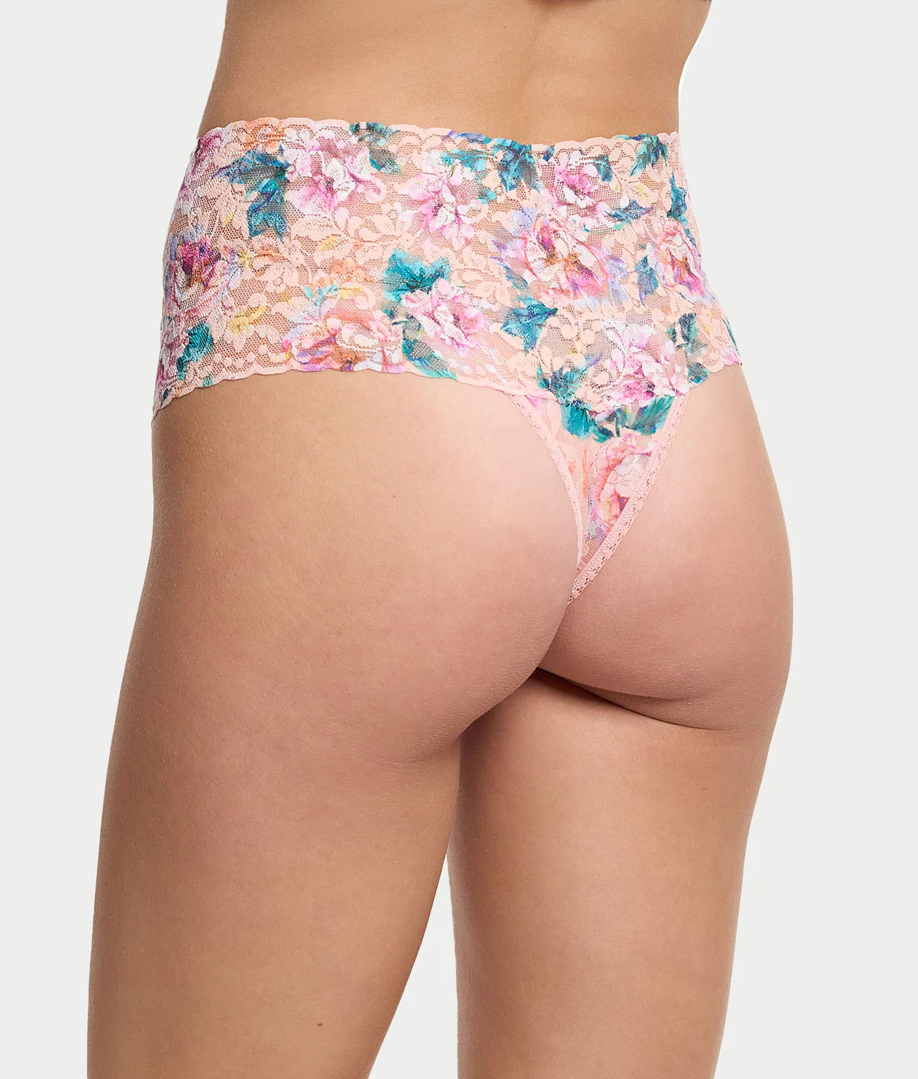 Signature Lace Printed Retro Thong - Image 6
