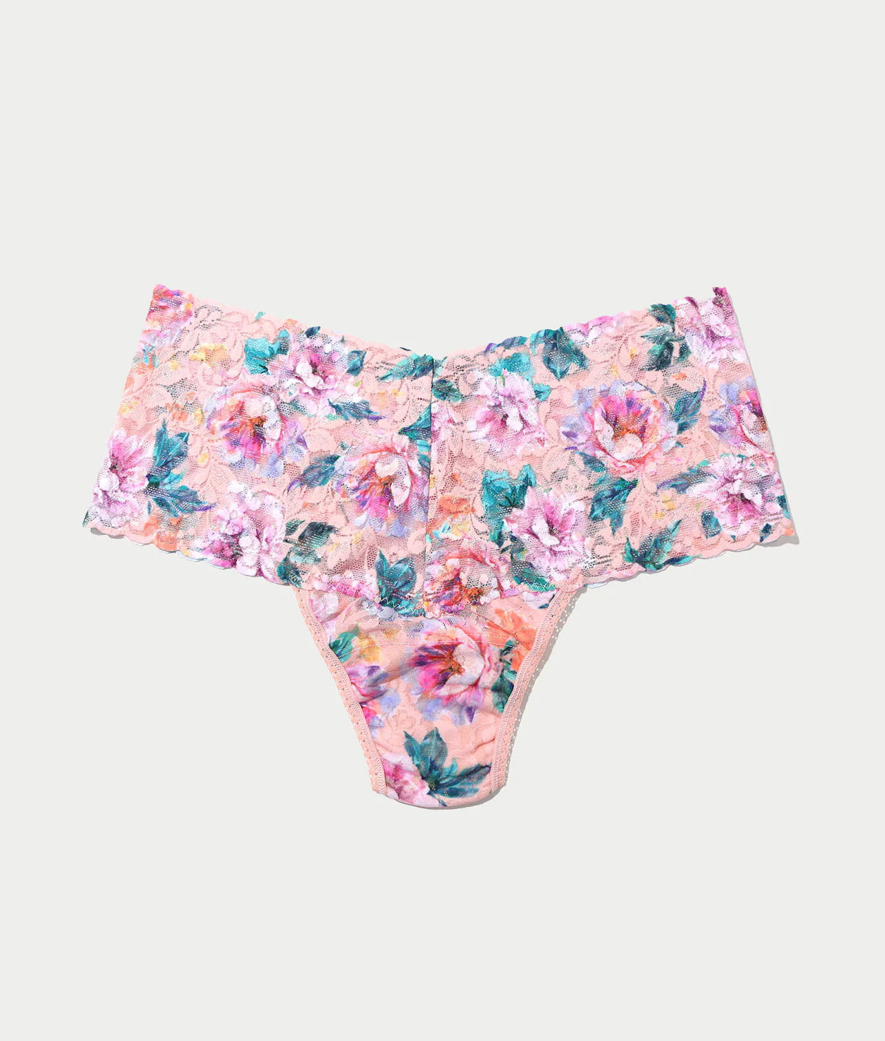 Signature Lace Printed Retro Thong - Image 7