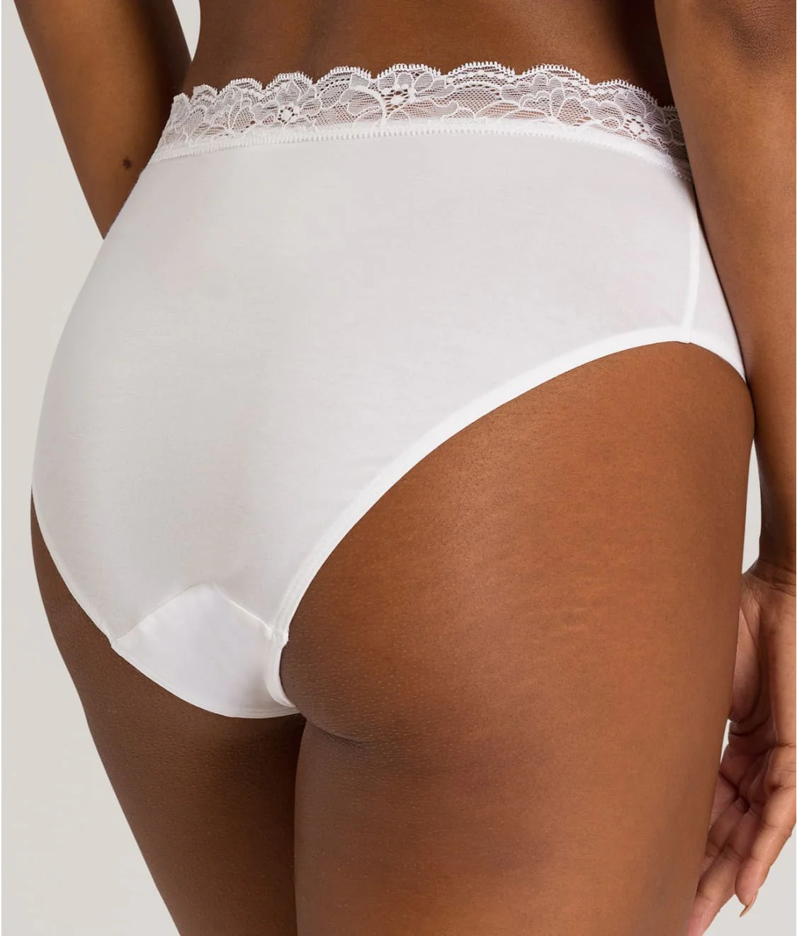 Cotton Lace Lace Trim Cotton Full Brief - Image 8