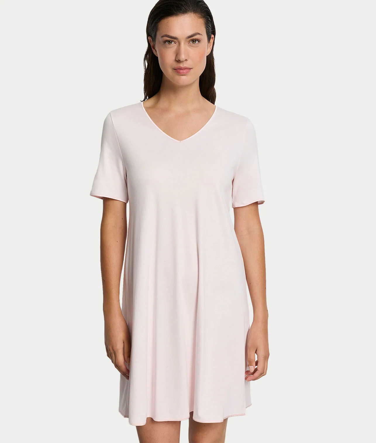 Cotton Silk V-Neck Cotton Nightgown - Image 11