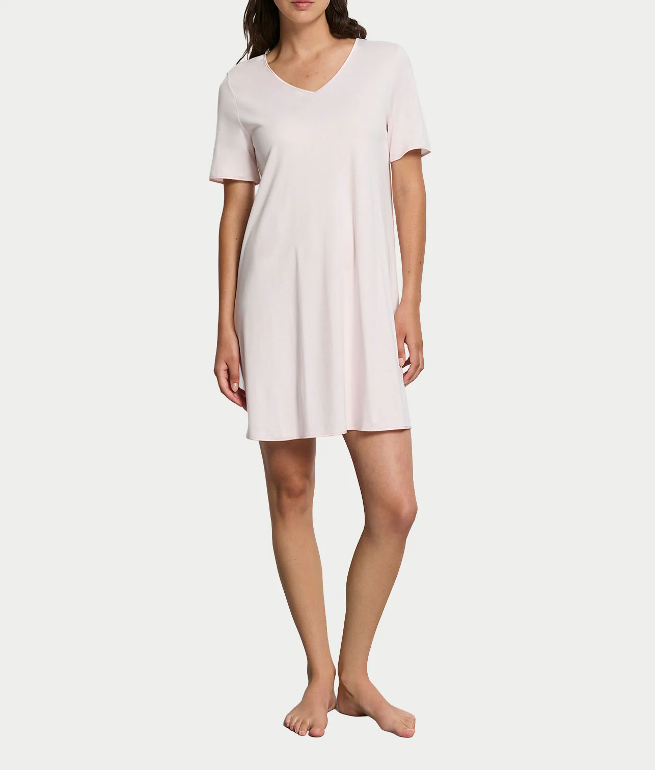Cotton Silk V-Neck Cotton Nightgown - Image 13