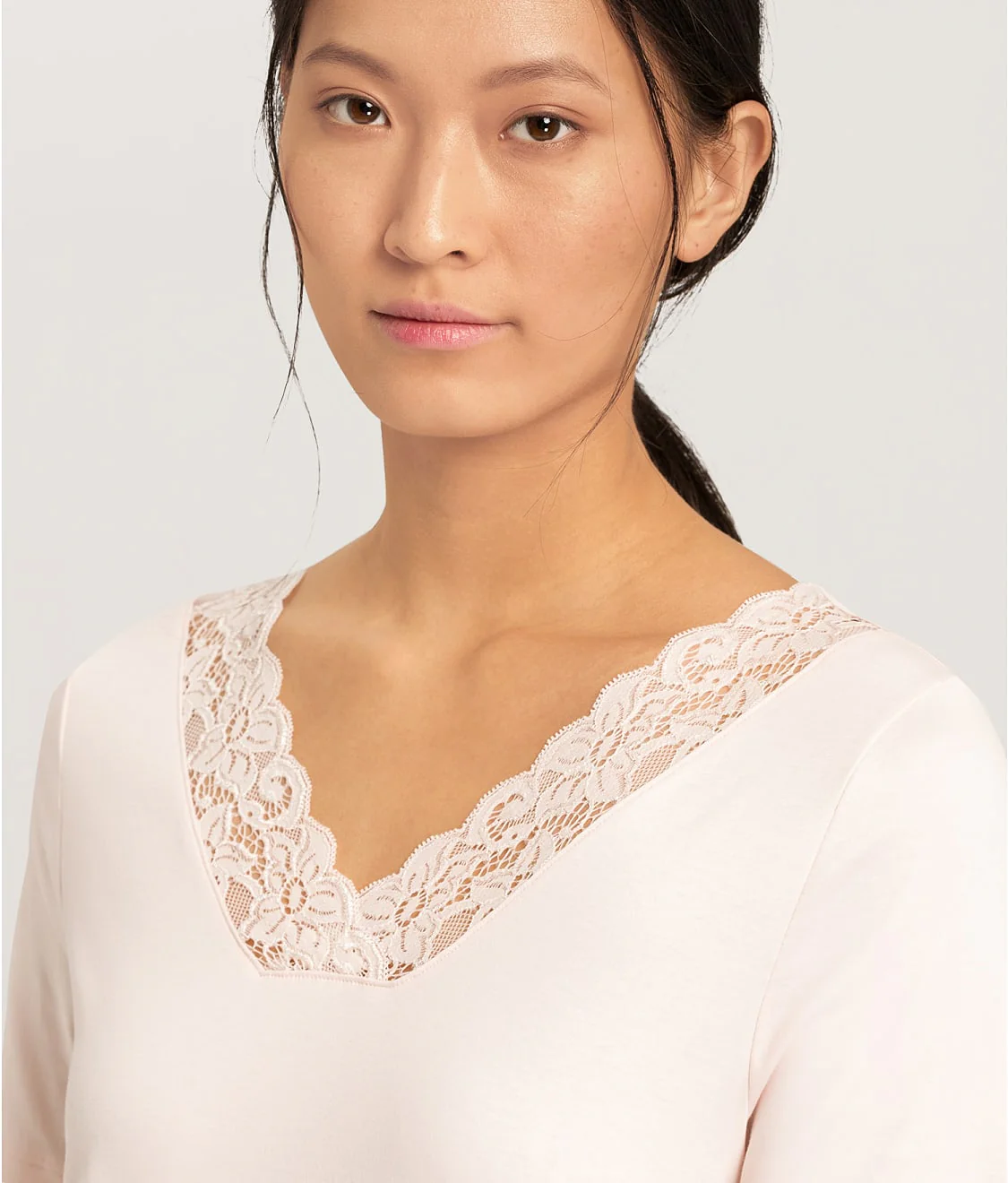 Moments Lace Trim Cotton Nightgown - Image 3
