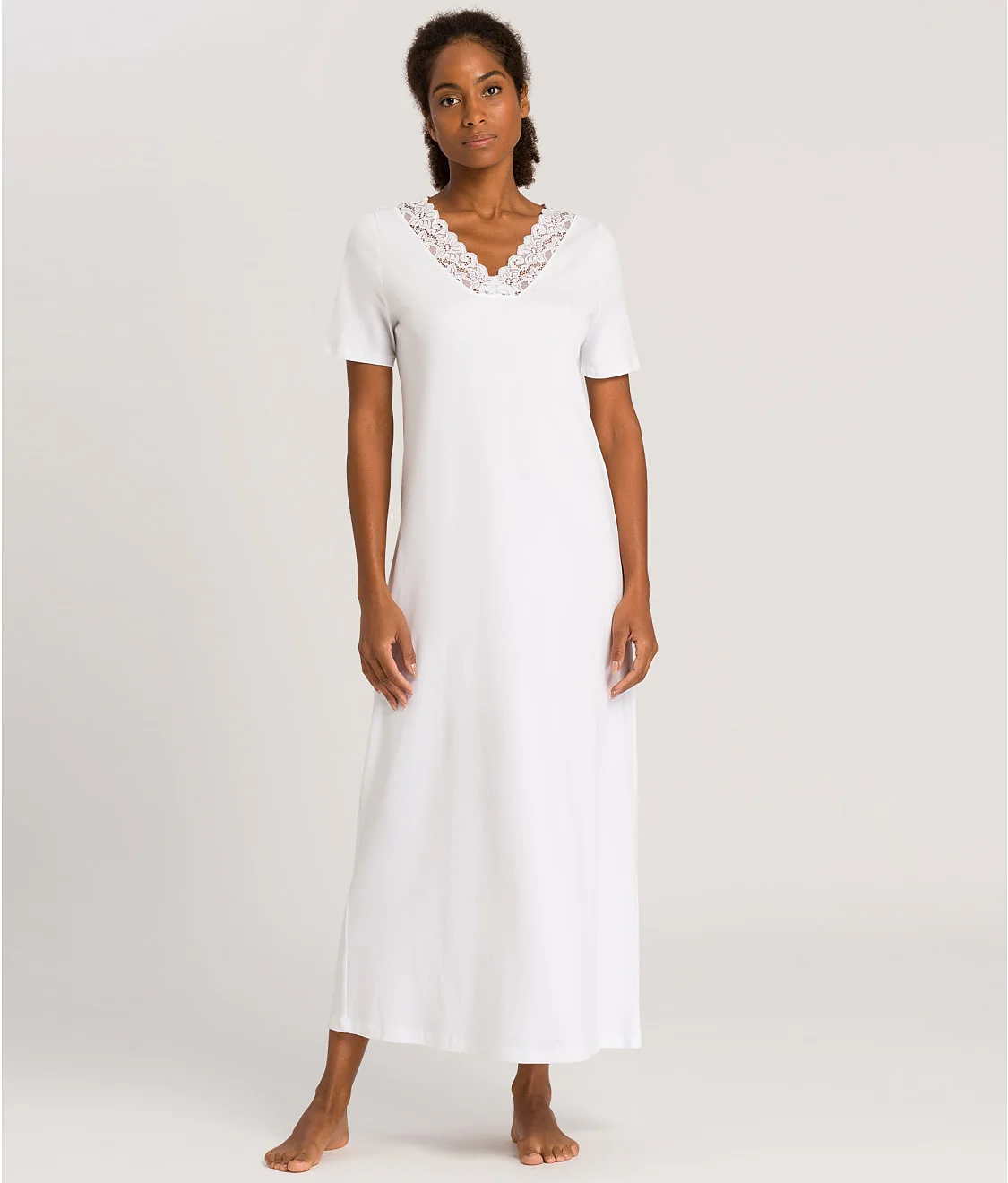Moments Lace Trim Cotton Nightgown - Image 9