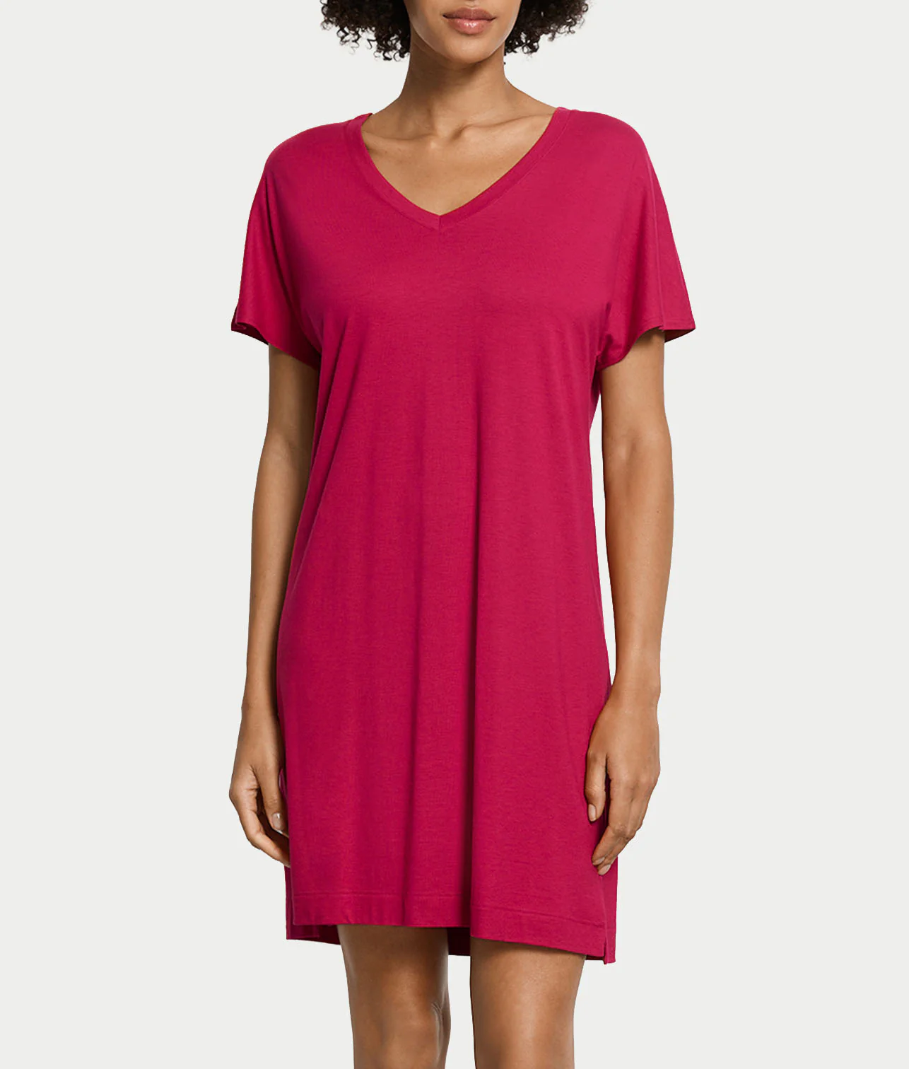 Sleep and Lounge V-Neck Cotton And TENCEL™ Nightgown - Image 12