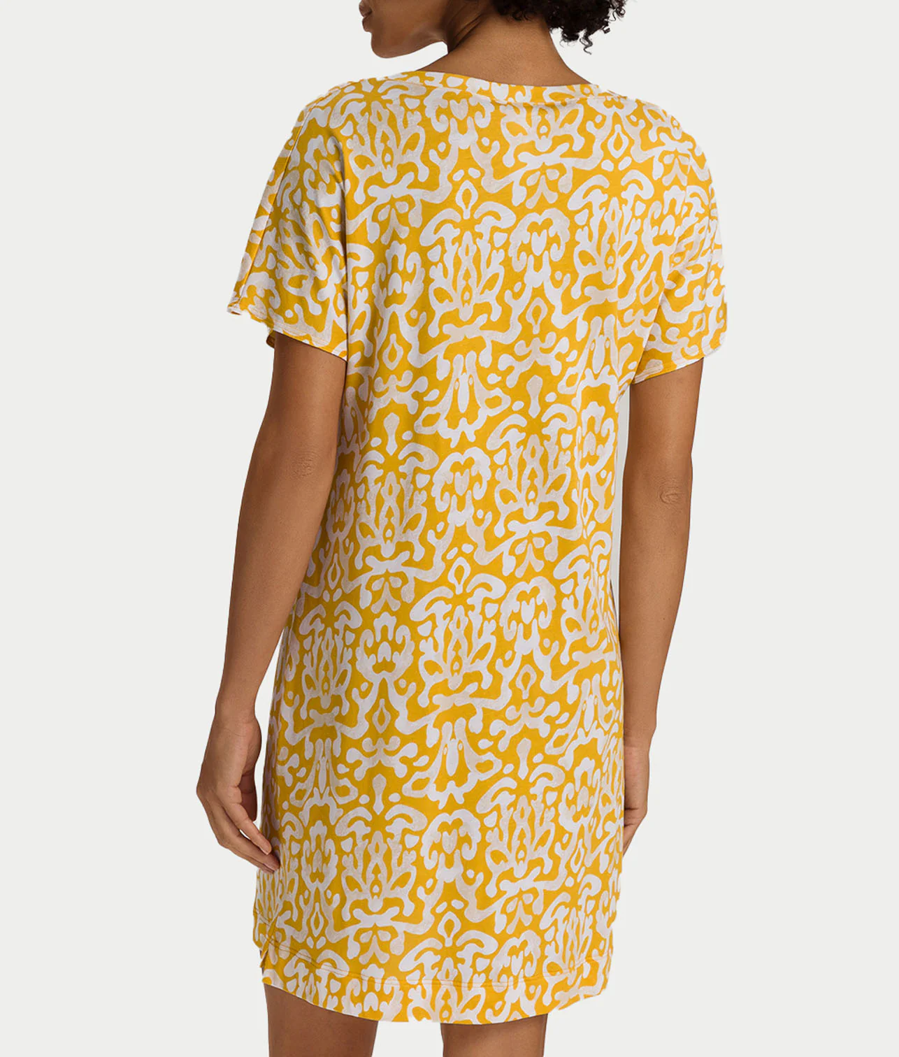 Sleep and Lounge V-Neck Cotton And TENCEL™ Nightgown - Image 2
