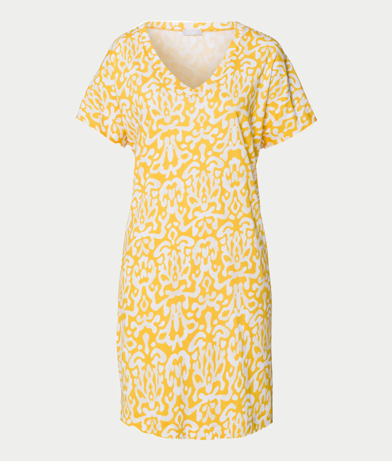 Sleep and Lounge V-Neck Cotton And TENCEL™ Nightgown - Image 3
