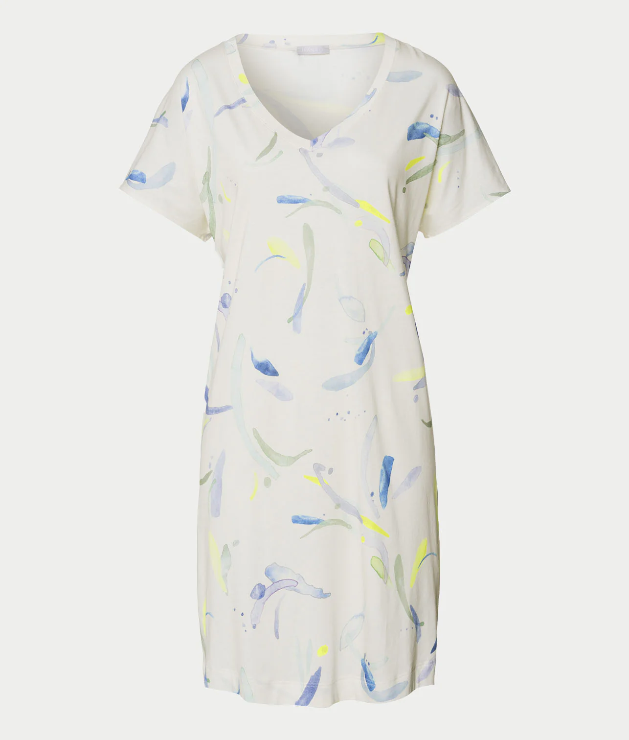 Sleep and Lounge V-Neck Cotton And TENCEL™ Nightgown - Image 8