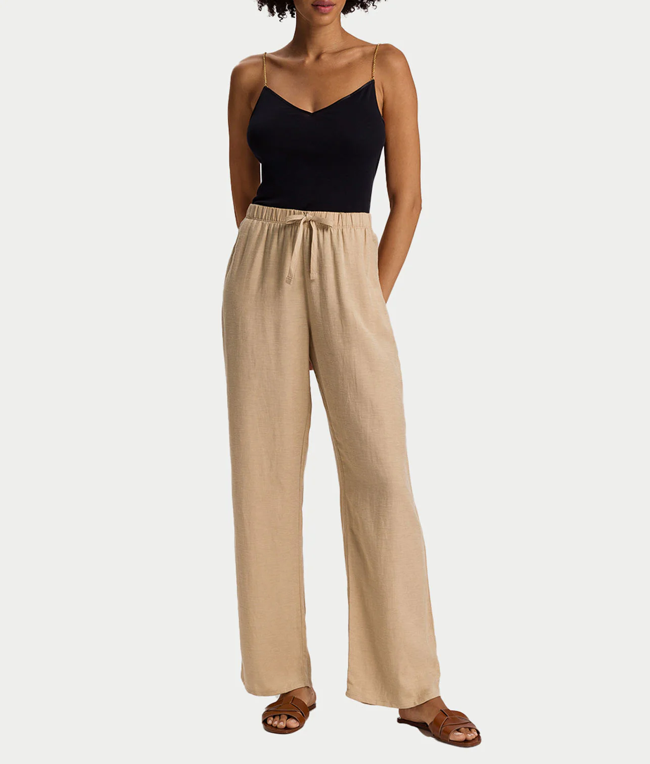 Cotton Seamless Cotton Camisole With Jewelry Strap - Image 6
