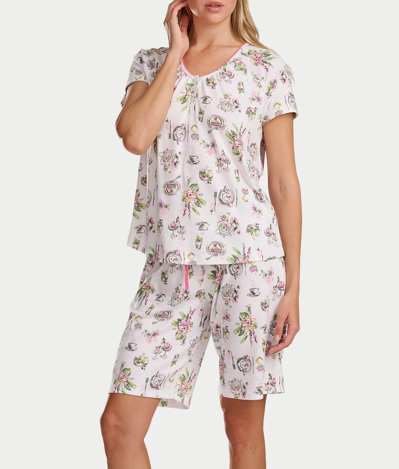 Bermuda Henley Knit Short Set - Image 20
