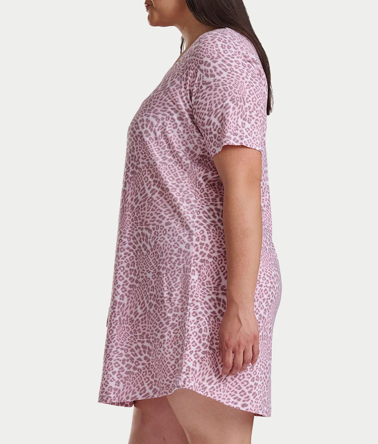 Plus Size Romantic Fields Elbow-Length Sleep Shirt - Image 3
