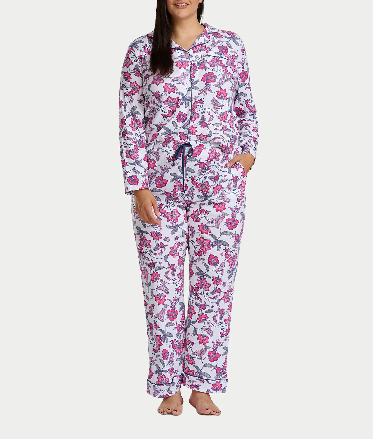 Jolly & Bright Long Sleeve Notch Pajama Set - Image 11