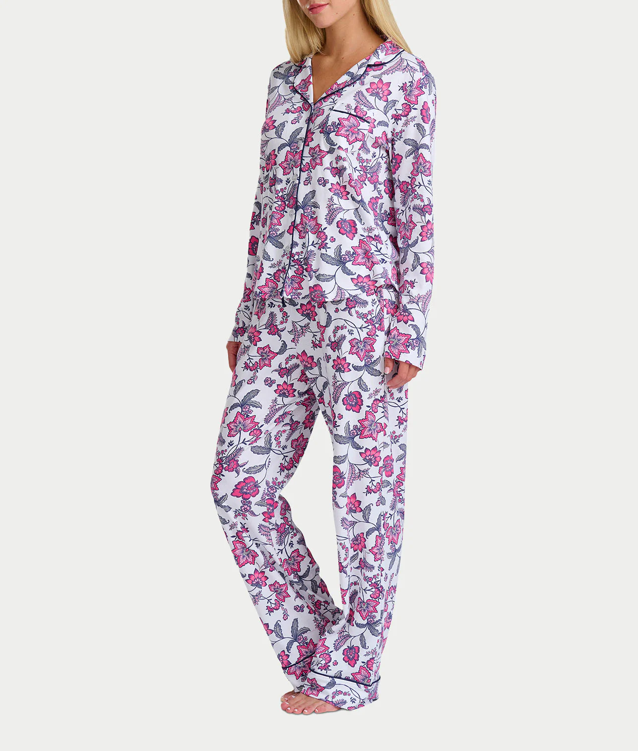 Jolly & Bright Long Sleeve Notch Pajama Set - Image 16
